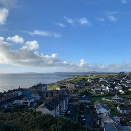 The coast of Cricieth, Wales
